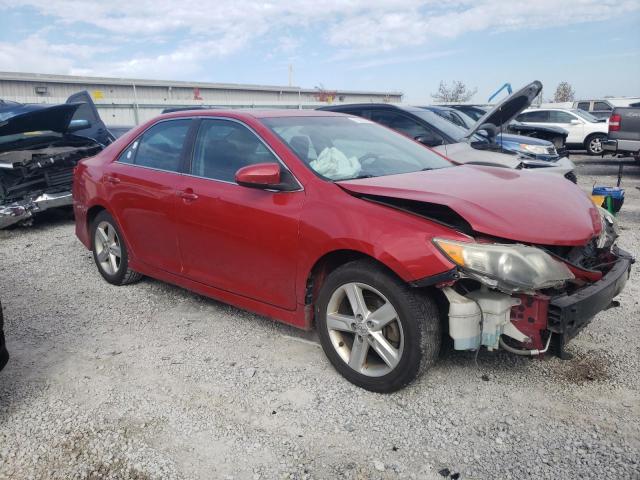 4T1BF1FK8EU844689 - 2014 TOYOTA CAMRY L RED photo 4