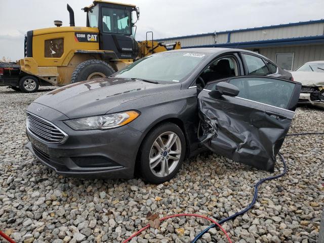 3FA6P0LU9JR214268 - 2018 FORD FUSION SE HYBRID GRAY photo 1