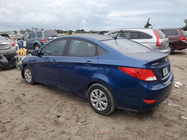 KMHCT4AEXGU107318 - 2016 HYUNDAI ACCENT SE BLUE photo 2