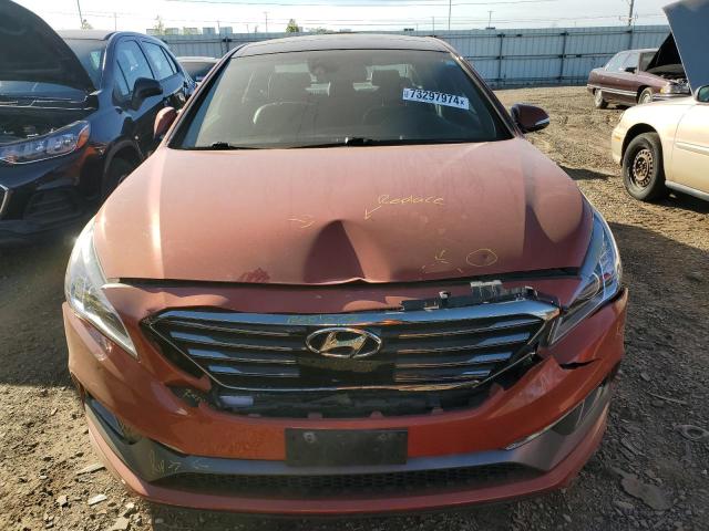 5NPE34ABXFH140816 - 2015 HYUNDAI SONATA SPORT ORANGE photo 5