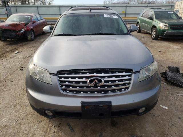 JNRAS08W55X218862 - 2005 INFINITI FX35 GRAY photo 5