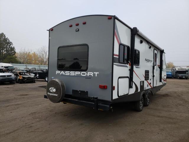 4YDT25222LD412899 - 2020 KEYSTONE PASSPORT TWO TONE photo 4