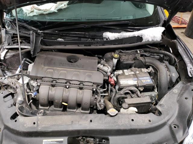 3N1AB7AP1FY382883 - 2015 NISSAN SENTRA S GRAY photo 11