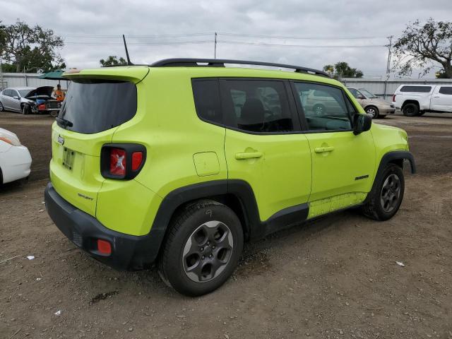 ZACCJAAB5HPF14349 - 2017 JEEP RENEGADE SPORT GREEN photo 3