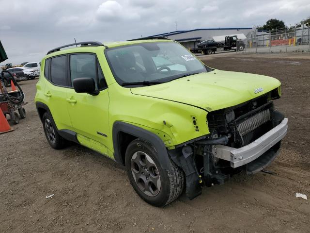 ZACCJAAB5HPF14349 - 2017 JEEP RENEGADE SPORT GREEN photo 4