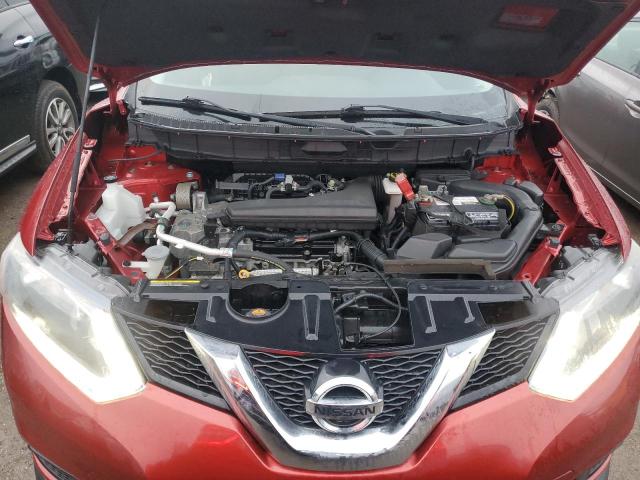 KNMAT2MV5GP613987 - 2016 NISSAN ROGUE S RED photo 11