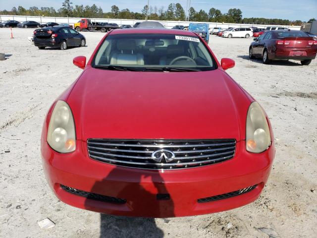 JNKCV54E54M824848 - 2004 INFINITI G35 RED photo 5