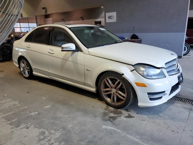 WDDGF4HBXCR222934 - 2012 MERCEDES-BENZ C 250 WHITE photo 4