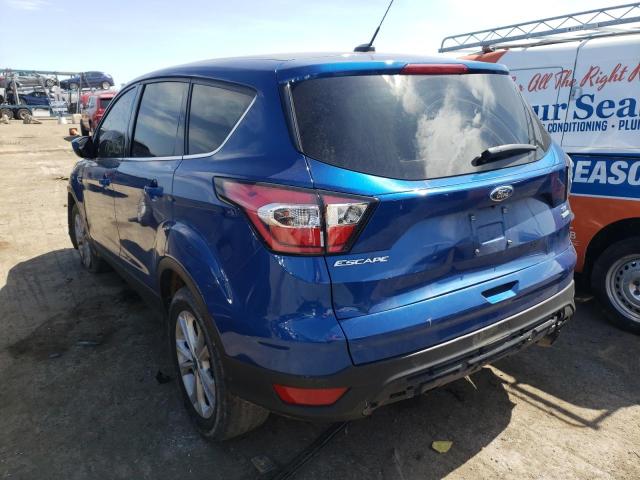 1FMCU0G9XHUB65334 - 2017 FORD ESCAPE SE BLUE photo 3