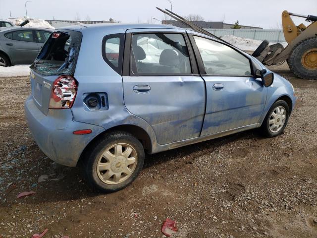 KL1TD62635B403379 - 2005 CHEVROLET AVEO BASE BLUE photo 3