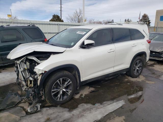 5TDBZRFHXKS735021 - 2019 TOYOTA HIGHLANDER LE WHITE photo 1