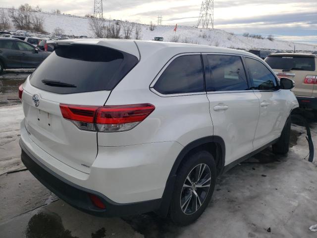 5TDBZRFHXKS735021 - 2019 TOYOTA HIGHLANDER LE WHITE photo 3