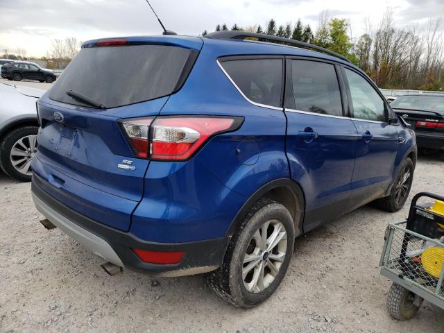 1FMCU9GD4JUA28856 - 2018 FORD ESCAPE SE BLUE photo 3