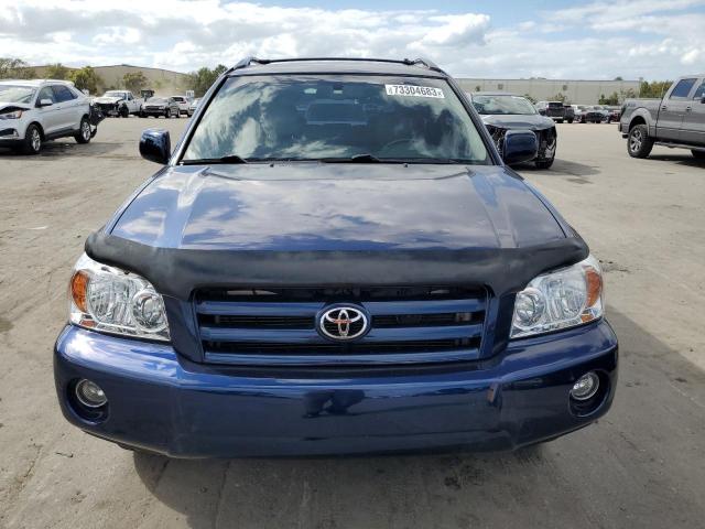 JTEEP21A070222581 - 2007 TOYOTA HIGHLANDER SPORT BLUE photo 5