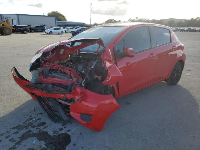 JTDKTUD38ED584496 - 2014 TOYOTA YARIS RED photo 1