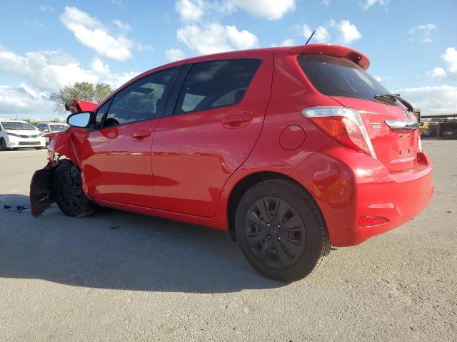 JTDKTUD38ED584496 - 2014 TOYOTA YARIS RED photo 2