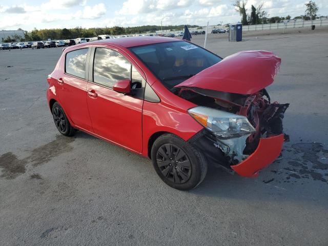 JTDKTUD38ED584496 - 2014 TOYOTA YARIS RED photo 4