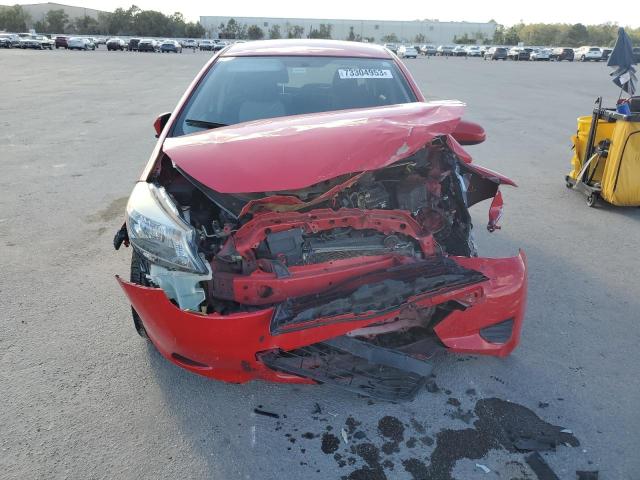 JTDKTUD38ED584496 - 2014 TOYOTA YARIS RED photo 5