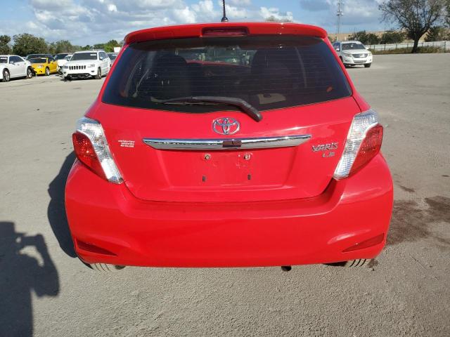 JTDKTUD38ED584496 - 2014 TOYOTA YARIS RED photo 6