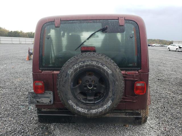 1J4FA29113P346966 - 2003 JEEP WRANGLER / SE BURGUNDY photo 6