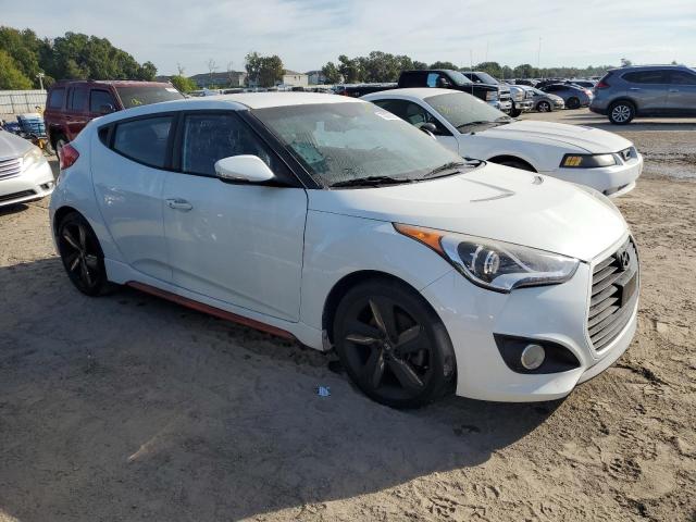 KMHTC6AE5EU194683 - 2014 HYUNDAI VELOSTER TURBO WHITE photo 4