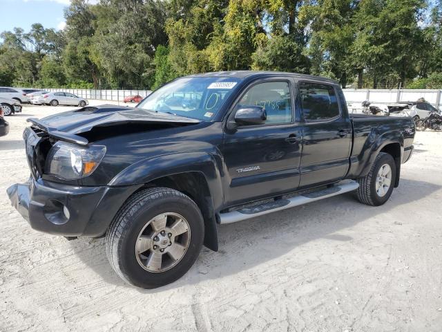 5TEMU4FN7AZ697054 - 2010 TOYOTA TACOMA DOUBLE CAB LONG BED BLACK photo 1