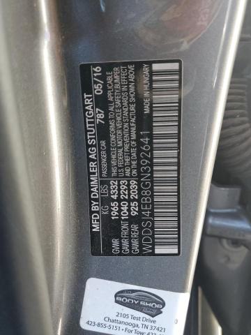 WDDSJ4EB8GN392641 - 2016 MERCEDES-BENZ CLA 250 GRAY photo 12