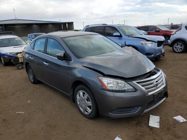 3N1AB7AP7FL641390 - 2015 NISSAN SENTRA S GRAY photo 4