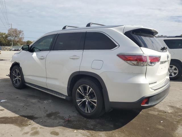 5TDKKRFH4GS134702 - 2016 TOYOTA HIGHLANDER XLE WHITE photo 2