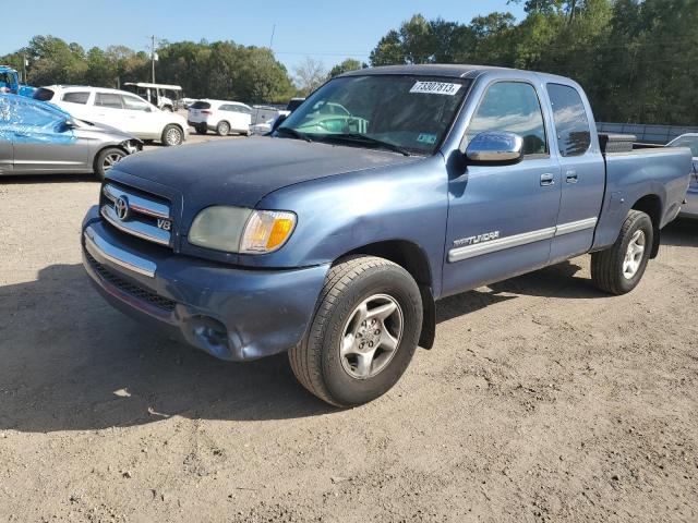 5TBRT34104S455199 - 2004 TOYOTA TUNDRA ACCESS CAB SR5 BLUE photo 1