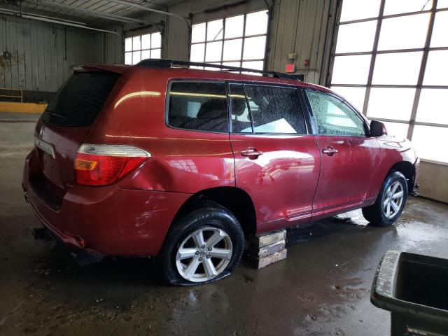 JTEES41A482026028 - 2008 TOYOTA HIGHLANDER RED photo 3