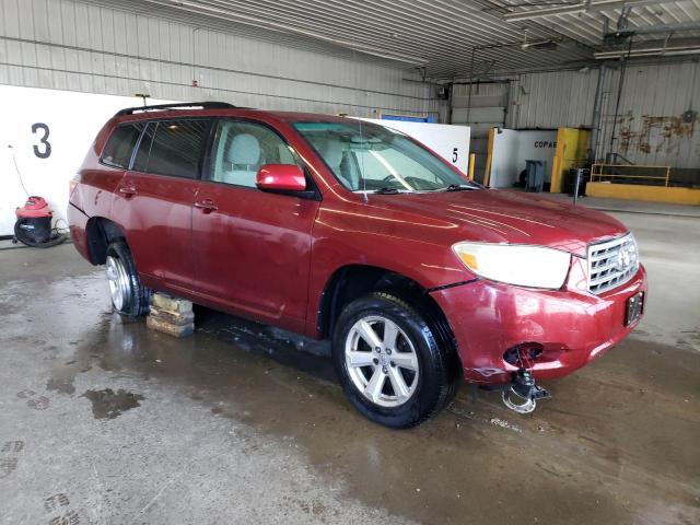 JTEES41A482026028 - 2008 TOYOTA HIGHLANDER RED photo 4
