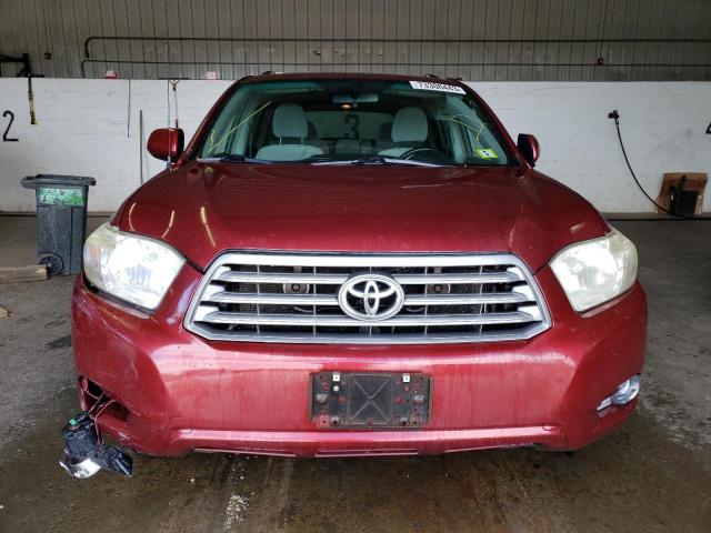 JTEES41A482026028 - 2008 TOYOTA HIGHLANDER RED photo 5