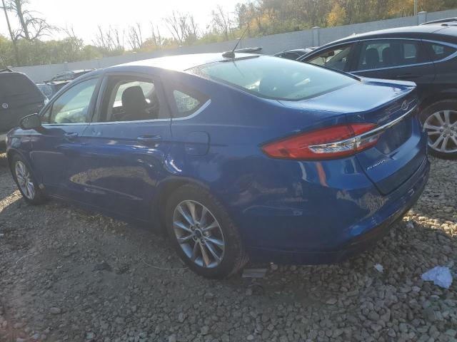 3FA6P0HD4HR122049 - 2017 FORD FUSION SE BLUE photo 2