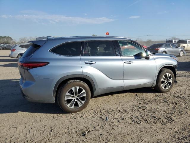 5TDGZRAH9LS010833 - 2020 TOYOTA HIGHLANDER XLE ნაცრისფერი ფოტო 3