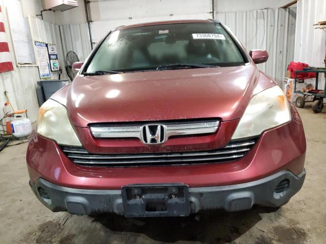 JHLRE48737C048802 - 2007 HONDA CR-V EXL BURGUNDY photo 5