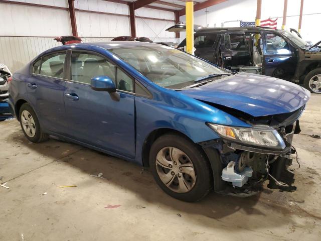 19XFB2F56DE268566 - 2013 HONDA CIVIC LX BLUE photo 4