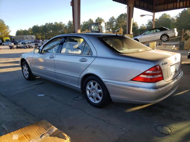 WDBNG70J11A213973 - 2001 MERCEDES-BENZ S 430 SILVER photo 2