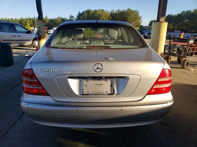 WDBNG70J11A213973 - 2001 MERCEDES-BENZ S 430 SILVER photo 6