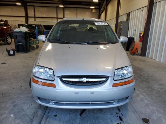 KL1TD66696B641202 - 2006 CHEVROLET AVEO BASE SILVER photo 5