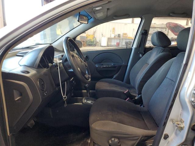 KL1TD66696B641202 - 2006 CHEVROLET AVEO BASE SILVER photo 7
