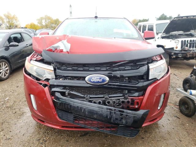 2FMDK3AK8BBA34147 - 2011 FORD EDGE SPORT RED photo 5