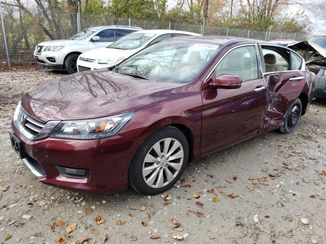 1HGCR2F81FA074804 - 2015 HONDA ACCORD EXL MAROON photo 1