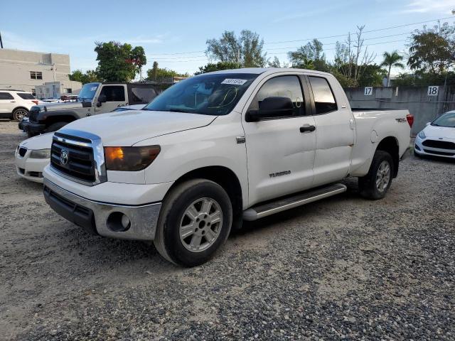 5TFRM5F19AX002766 - 2010 TOYOTA TUNDRA DOUBLE CAB SR5 WHITE photo 1