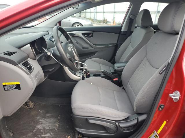 KMHDH4AEXDU944295 - 2013 HYUNDAI ELANTRA GLS RED photo 7