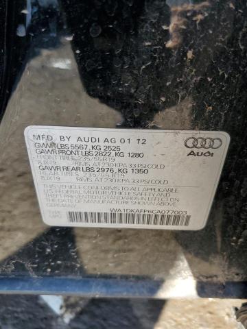 WA1DKAFP6CA077003 - 2012 AUDI Q5 PREMIUM PLUS BLACK photo 12