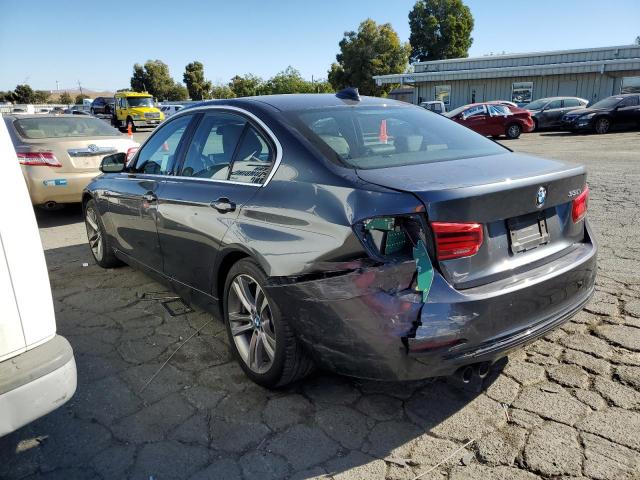 WBA8B9G52JNV00262 - 2018 BMW 330 I GRAY photo 2