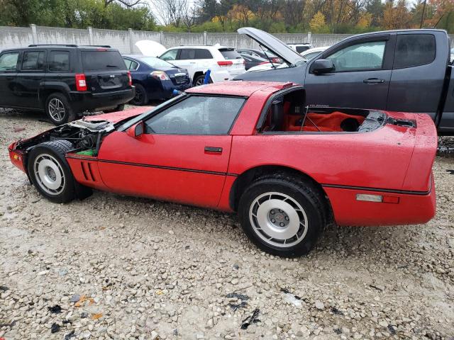 1G1YY2182H5101463 - 1987 CHEVROLET CORVETTE RED photo 2