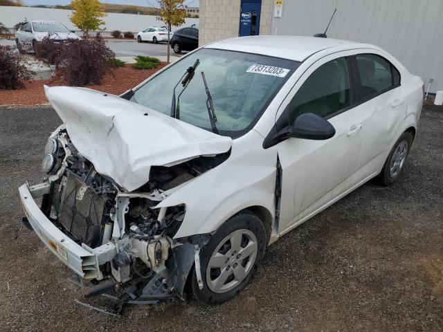 1G1JA5SH6F4120283 - 2015 CHEVROLET SONIC LS WHITE photo 1