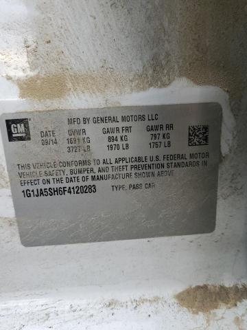 1G1JA5SH6F4120283 - 2015 CHEVROLET SONIC LS WHITE photo 13